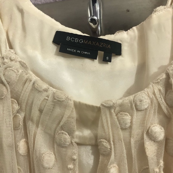BCBGMAXZARIA cream summer dress - Picture 3 of 4